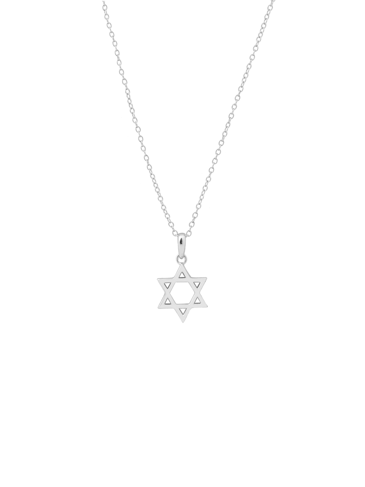 Collar Contorno Estrella De David