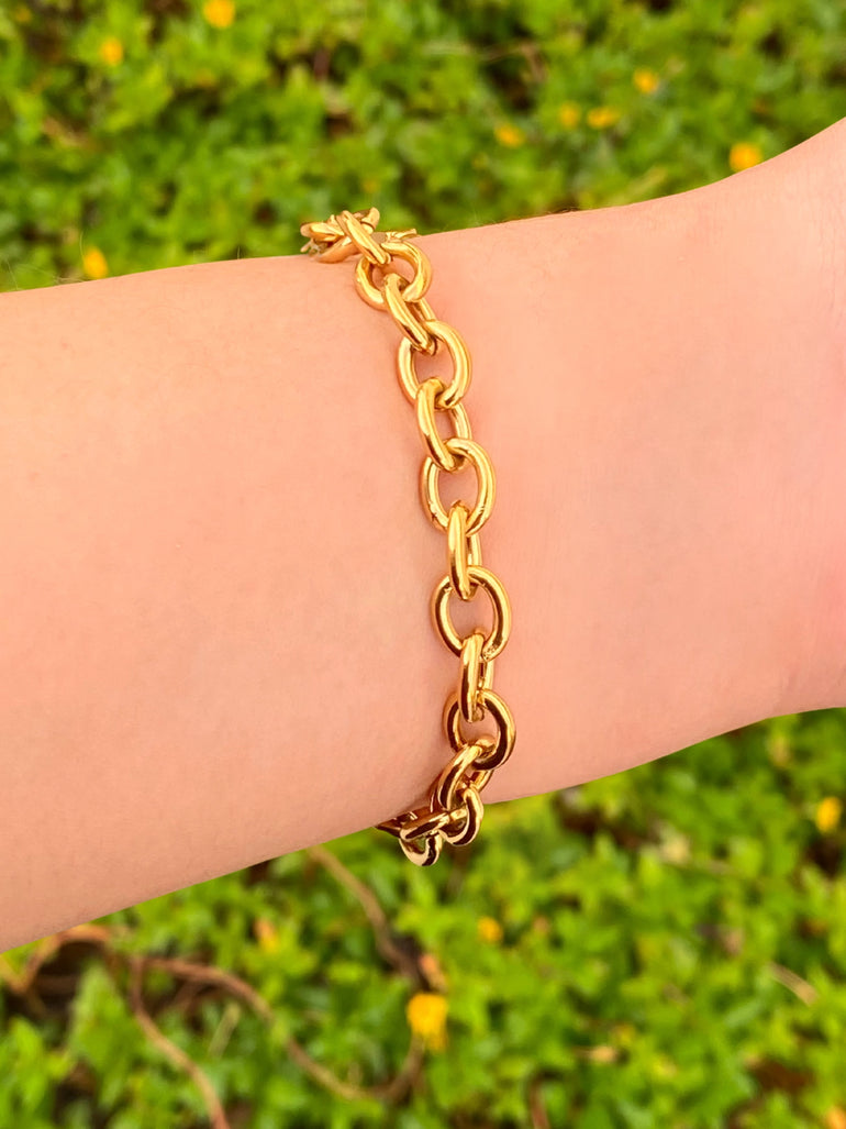 Pulsera Eslabones Ovalados 8 mm