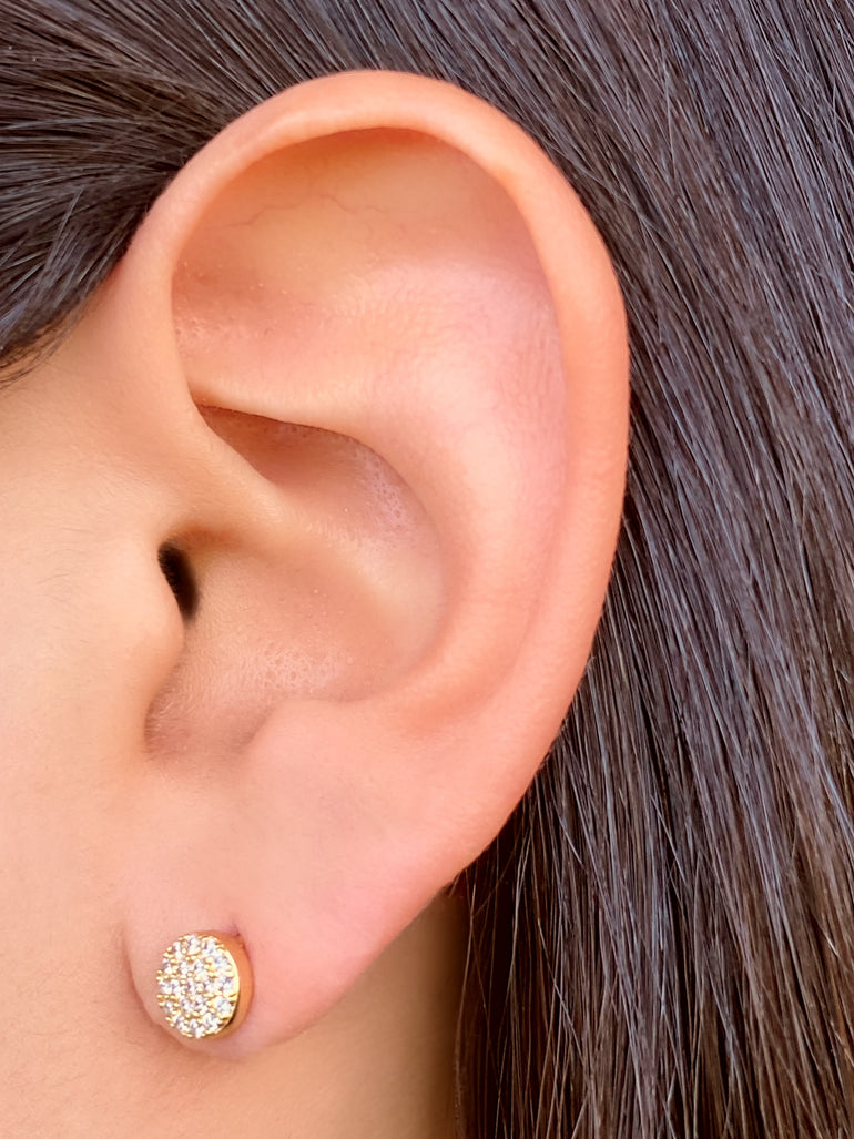 Par Arete Mini Circulo Zirconias
