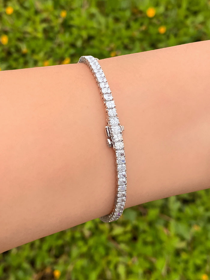Pulsera Tennis Princess 8 Quilates Diamantes Lab Grown