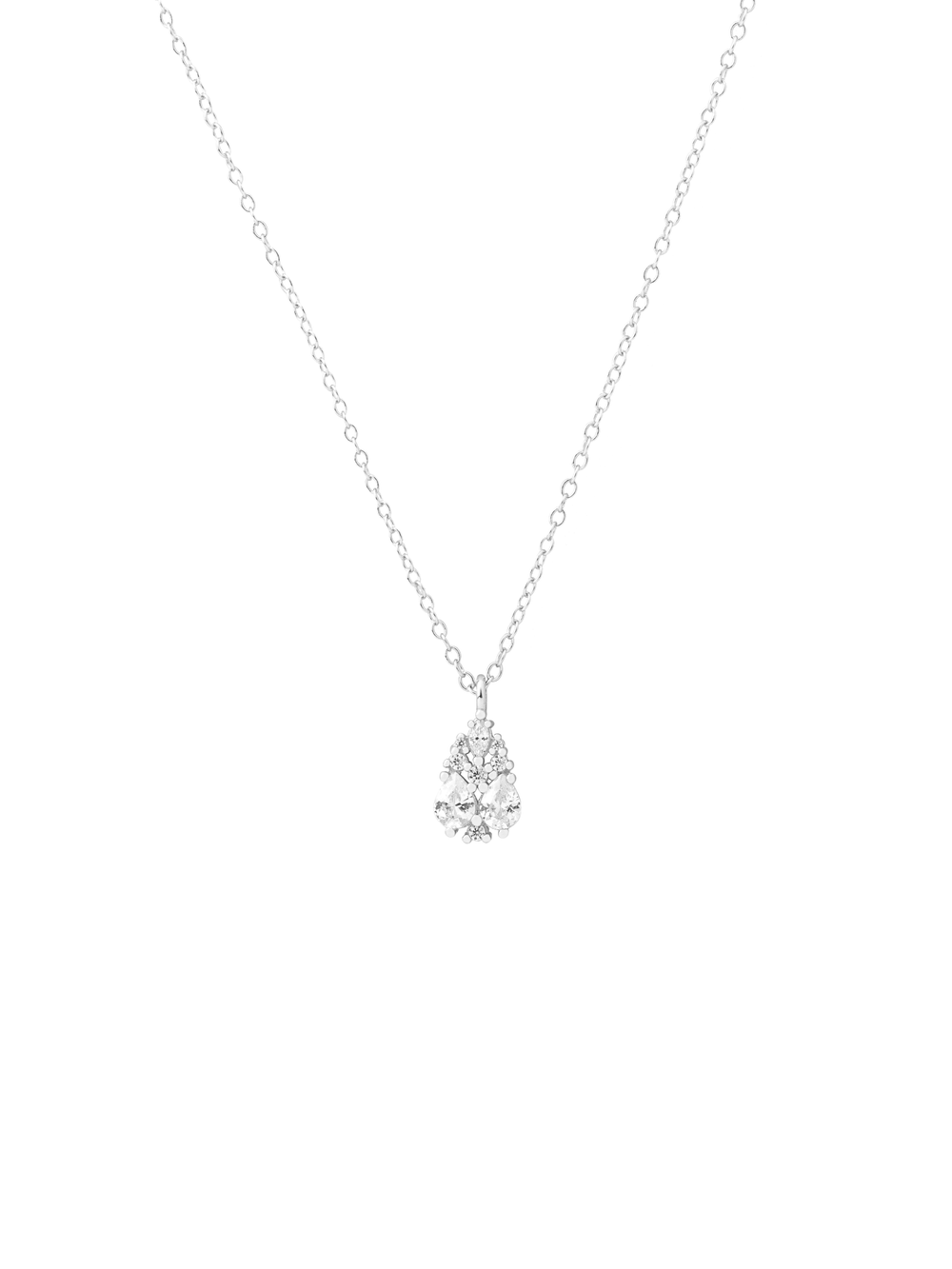 Collar Dije Gota Zirconias Agrupadas