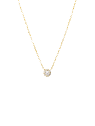 Collar Dije Circulo Zirconias