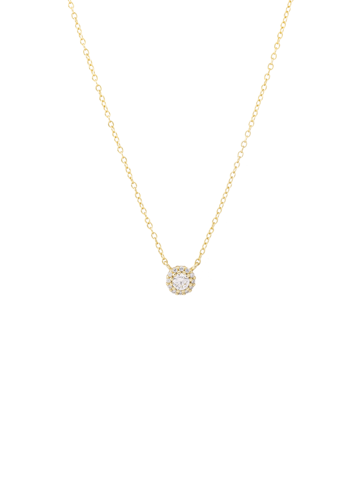 Collar Dije Circulo Zirconias