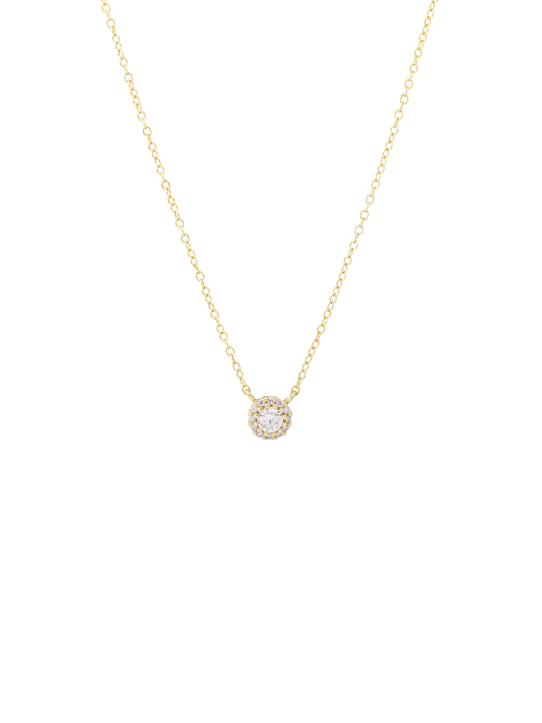 Collar Dije Circulo Zirconias