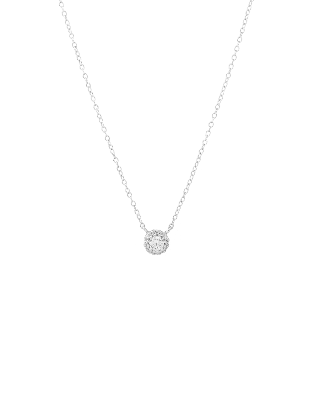 Collar Dije Circulo Zirconias