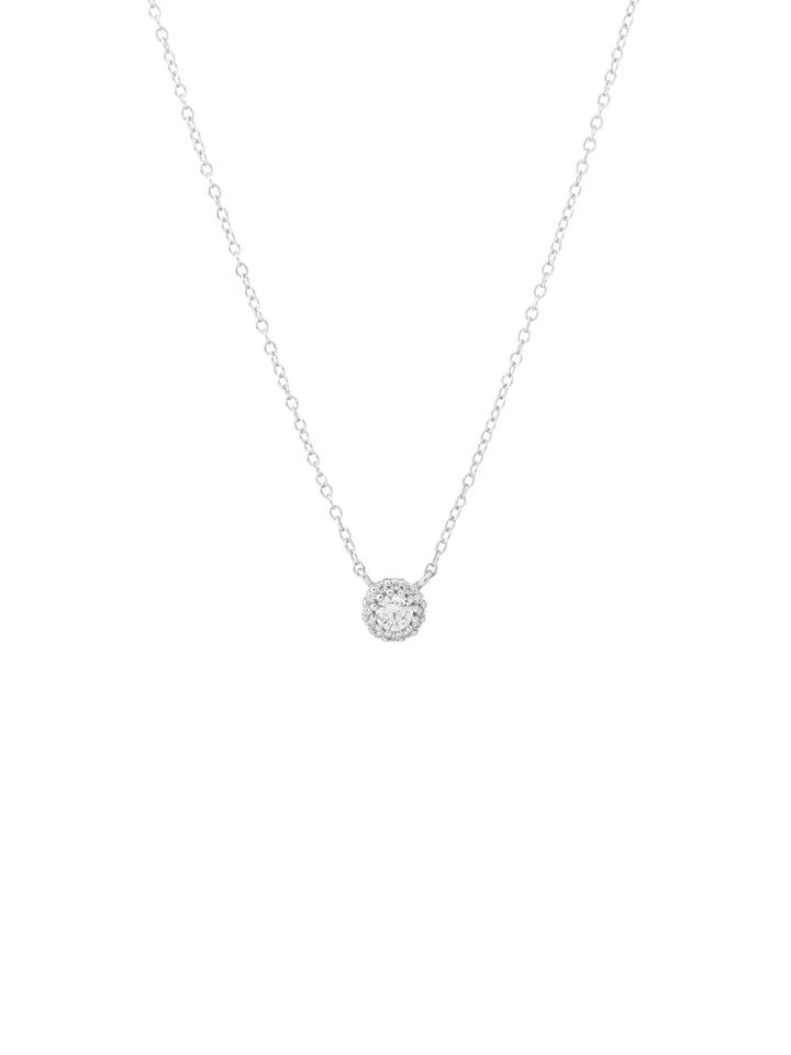 Collar Dije Circulo Zirconias