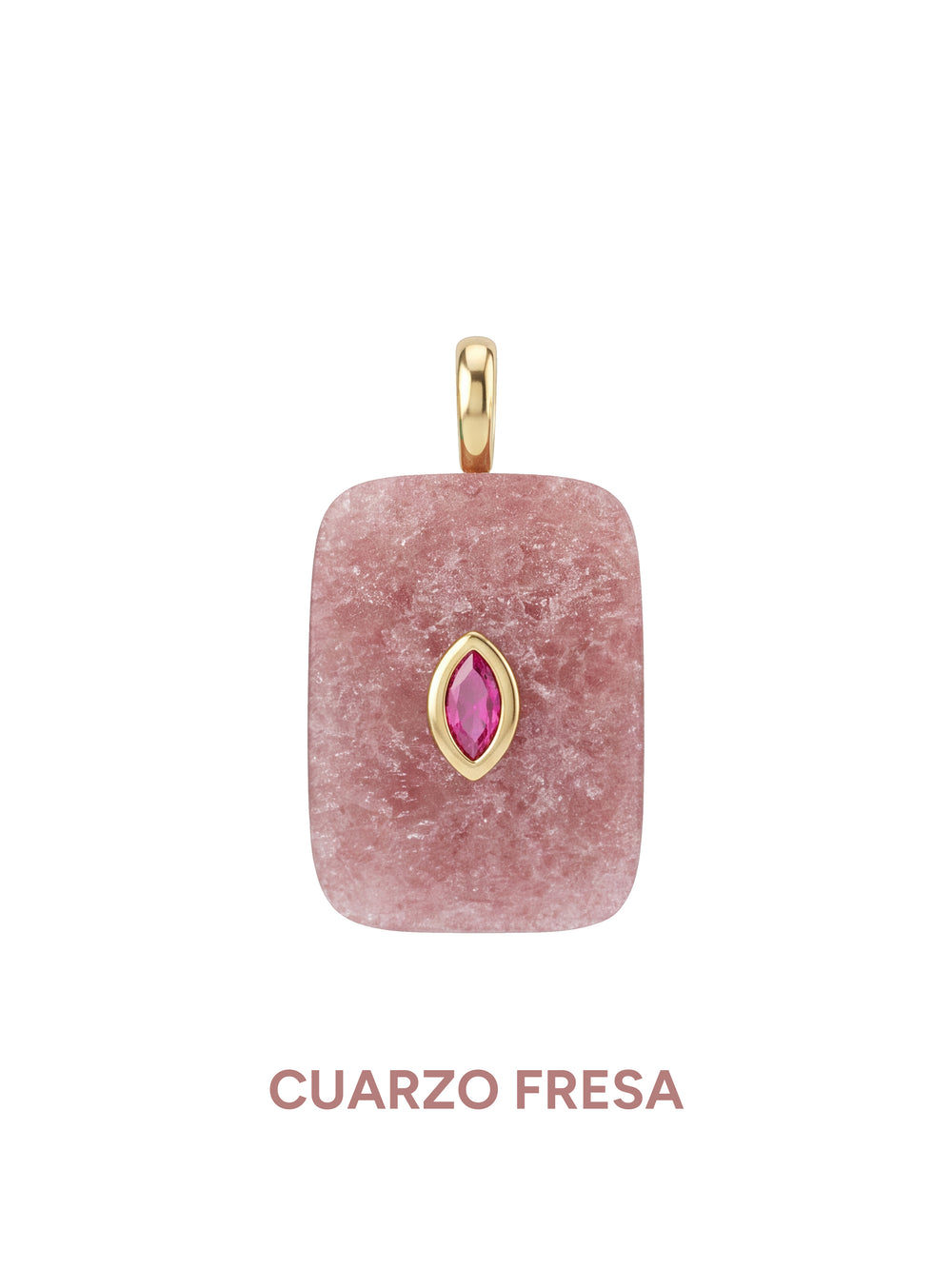 Dije Rectangular Con Centro Marquesa