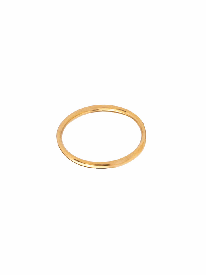 Anillo Dorado Delgado 2 mm
