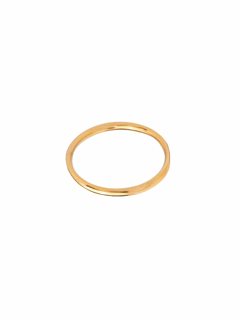 Anillo Dorado Delgado 2 mm