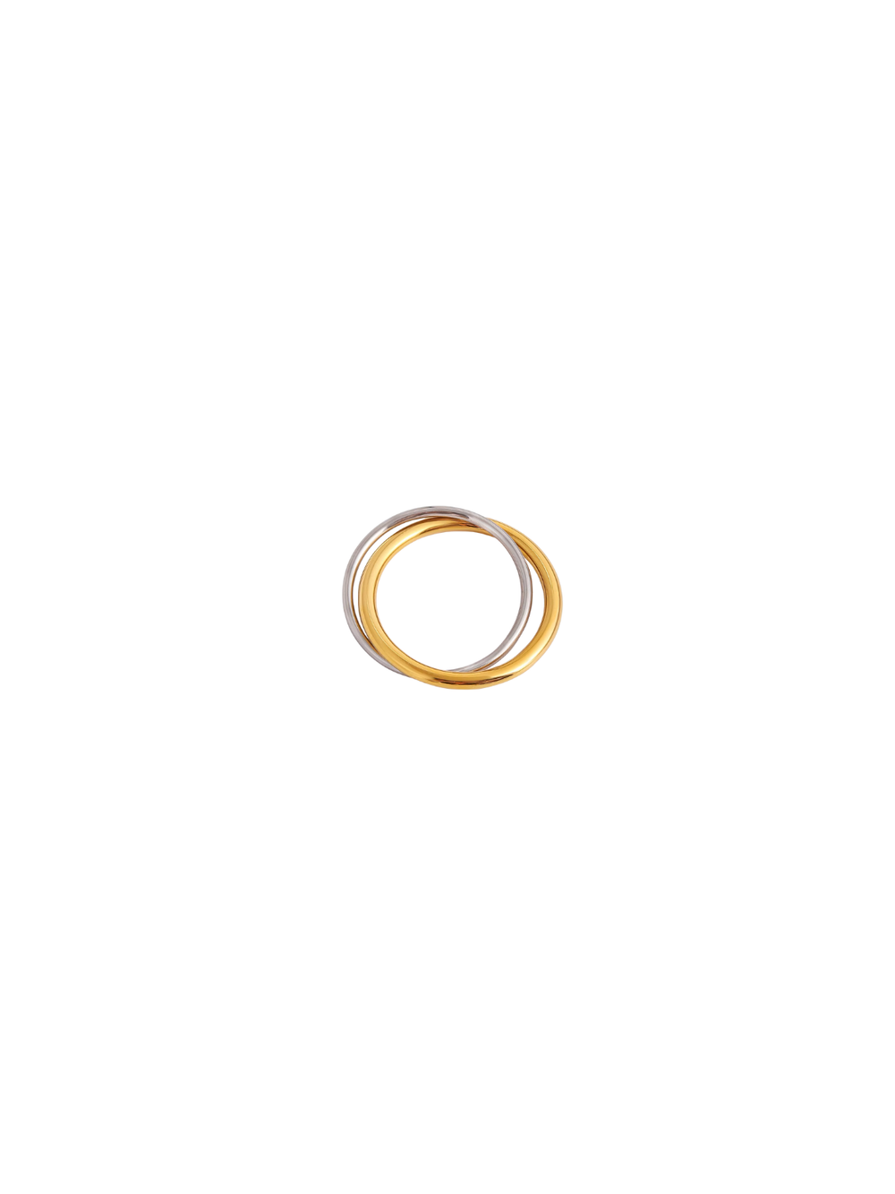 Anillo Delgado Doble Argolla Combiando