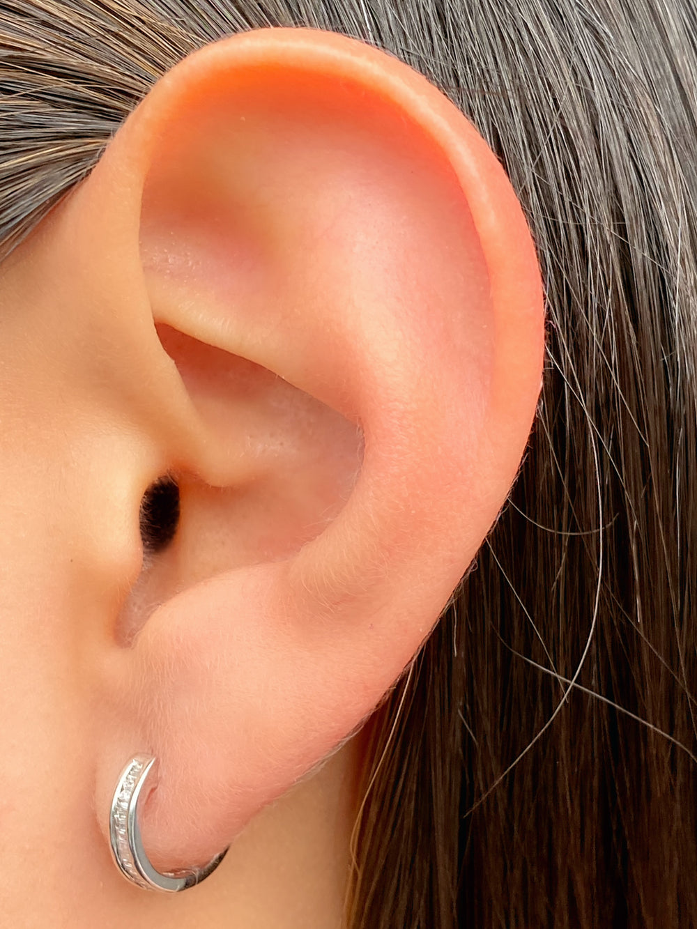 Par Arracada Baguette Diamantes 0.15 Ct