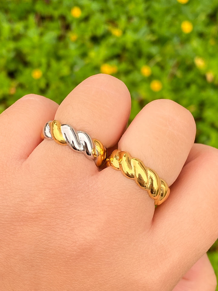 Anillo Grueso Trenzado