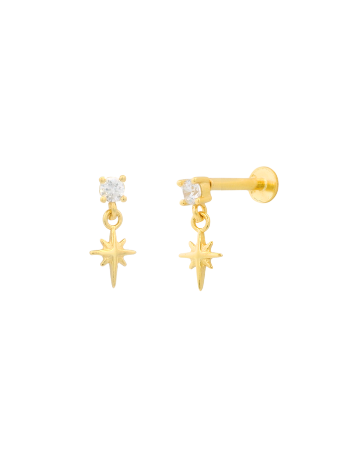 Aretes Zirconia Colgante