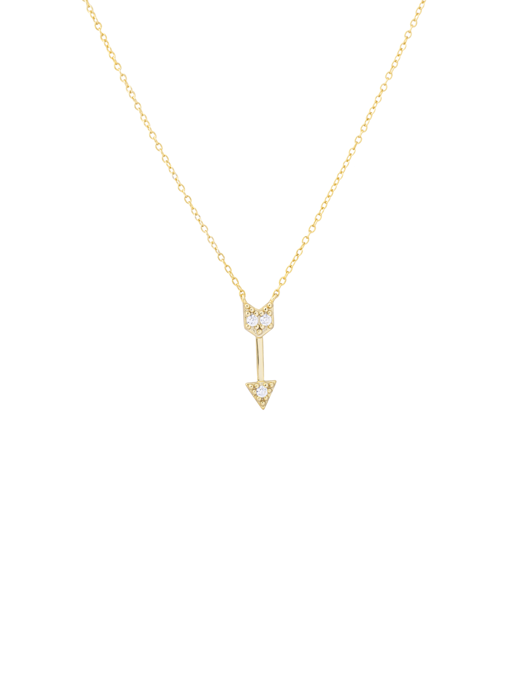 Collar Dije Flecha Zirconia