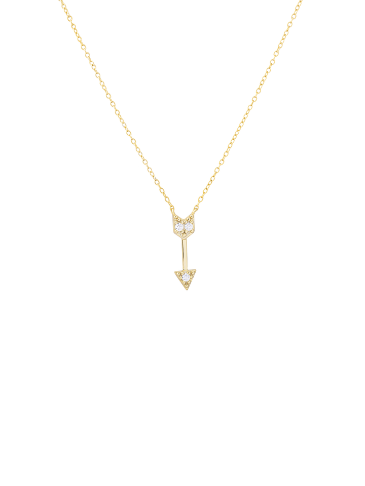 Collar Dije Flecha Zirconia