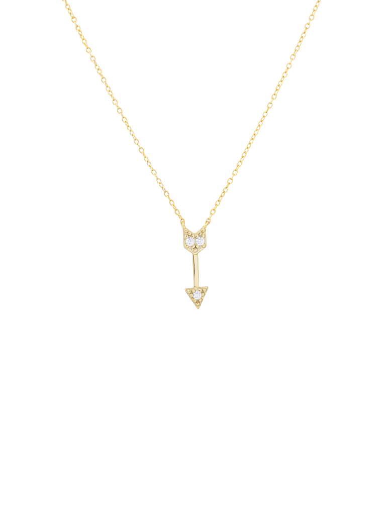 Collar Dije Flecha Zirconia