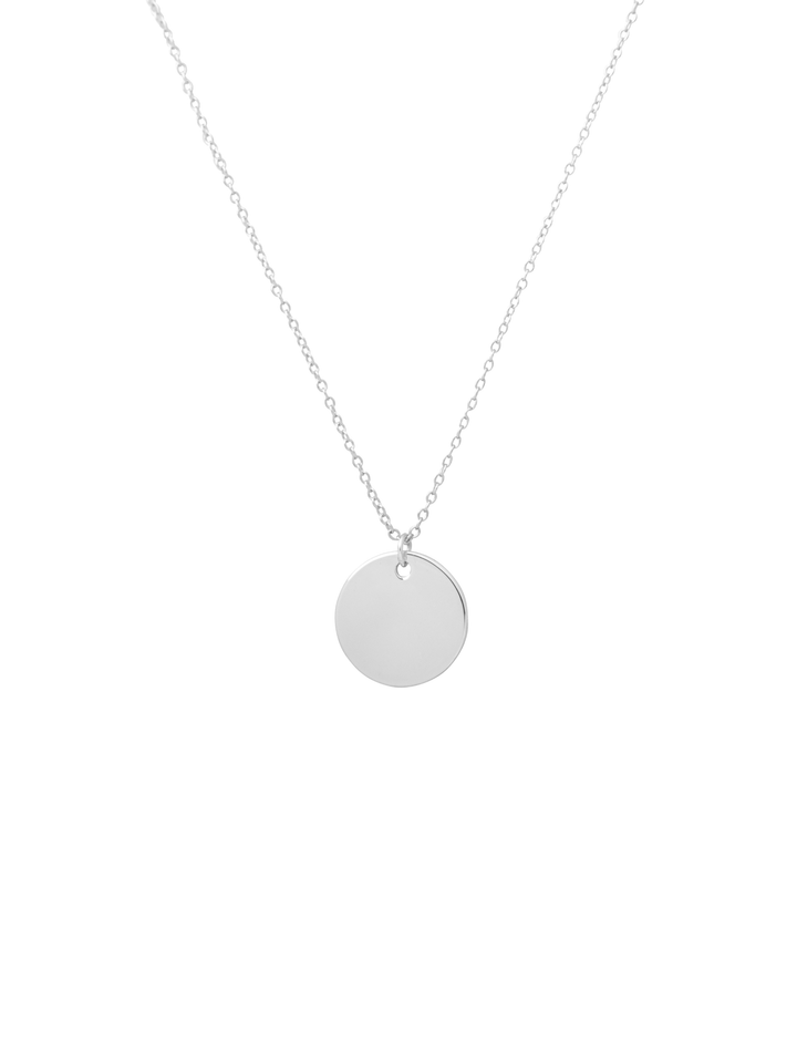 Collar Dije Circulo Liso 15 mm