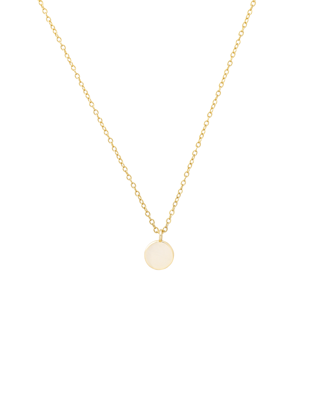 Collar Dije Mini Circulo Liso