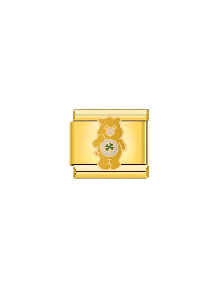 Charm Dorado Osito Cariñosito Amarillo
