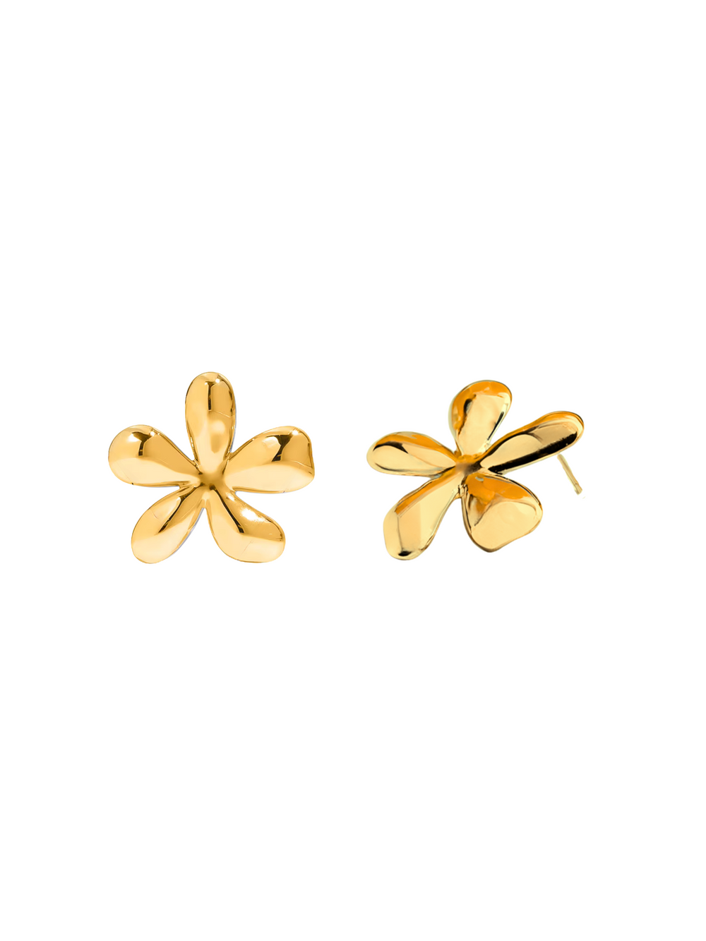 Par Arete Flor Cinco Petalos