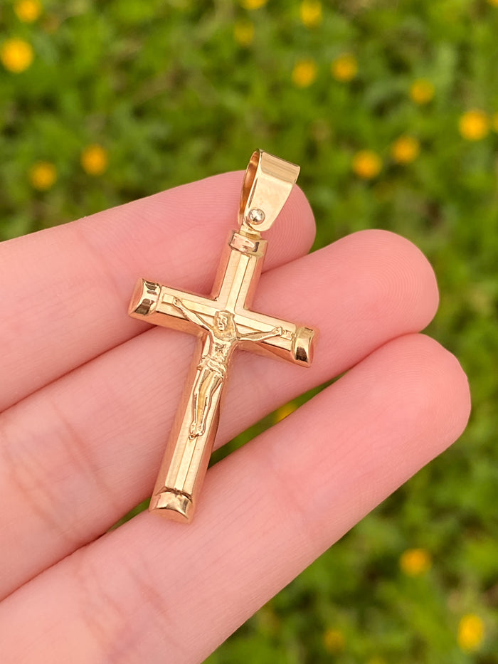 Dije Crucifijo Oro 14k