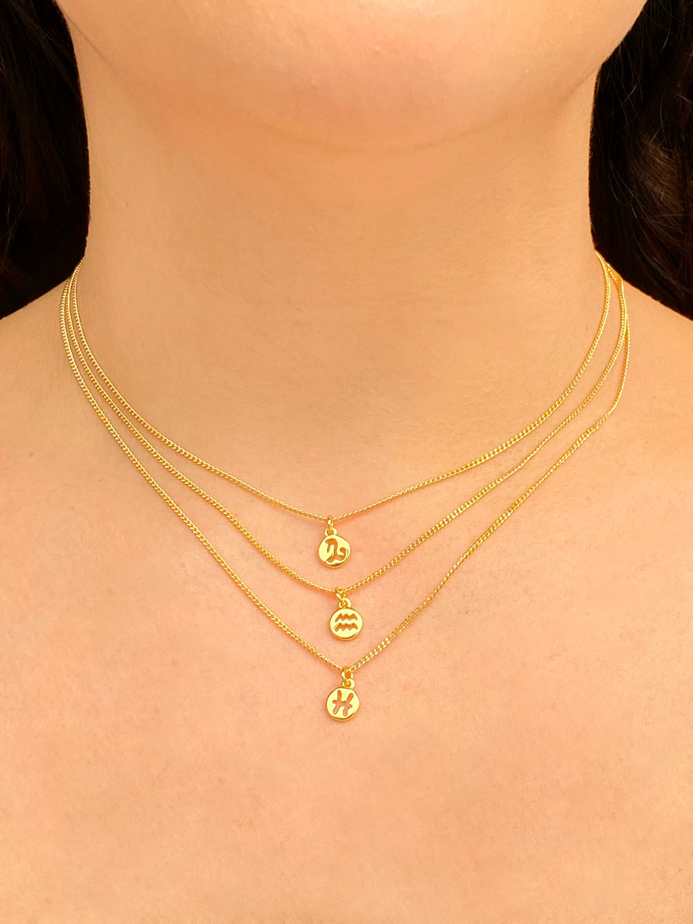 Collar Mini Dije Signo Zodiacal