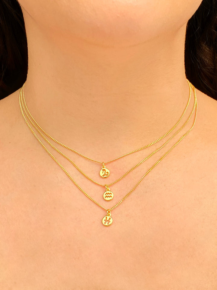 Collar Mini Dije Signo Zodiacal