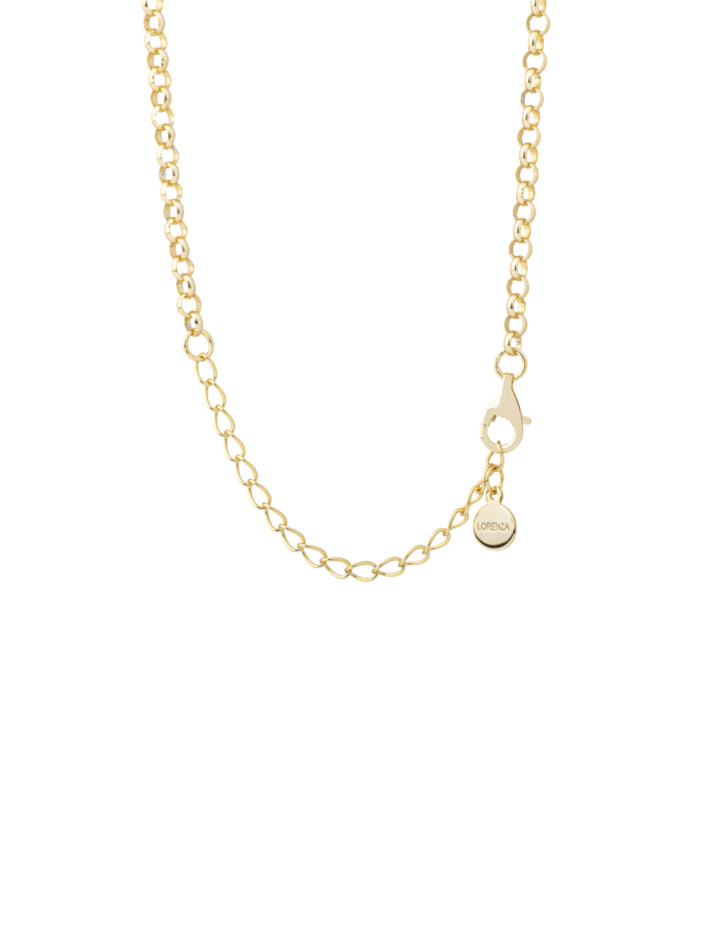 Collar Cadena Dije Central Contorno Circulo