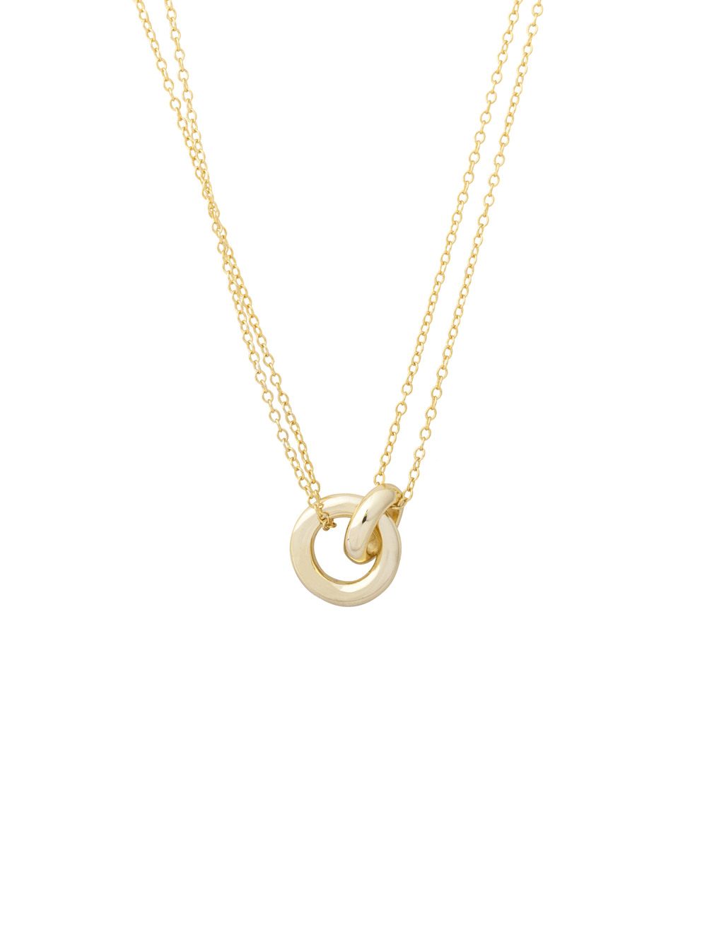 Collar Con Aros Entrelazados