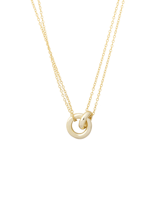 Collar Con Aros Entrelazados