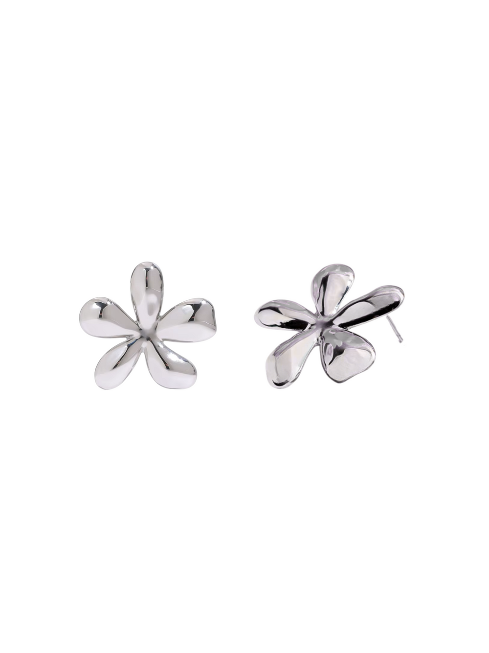 Par Arete Flor Cinco Petalos