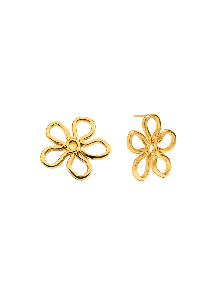 Par Arete Contorno Flor