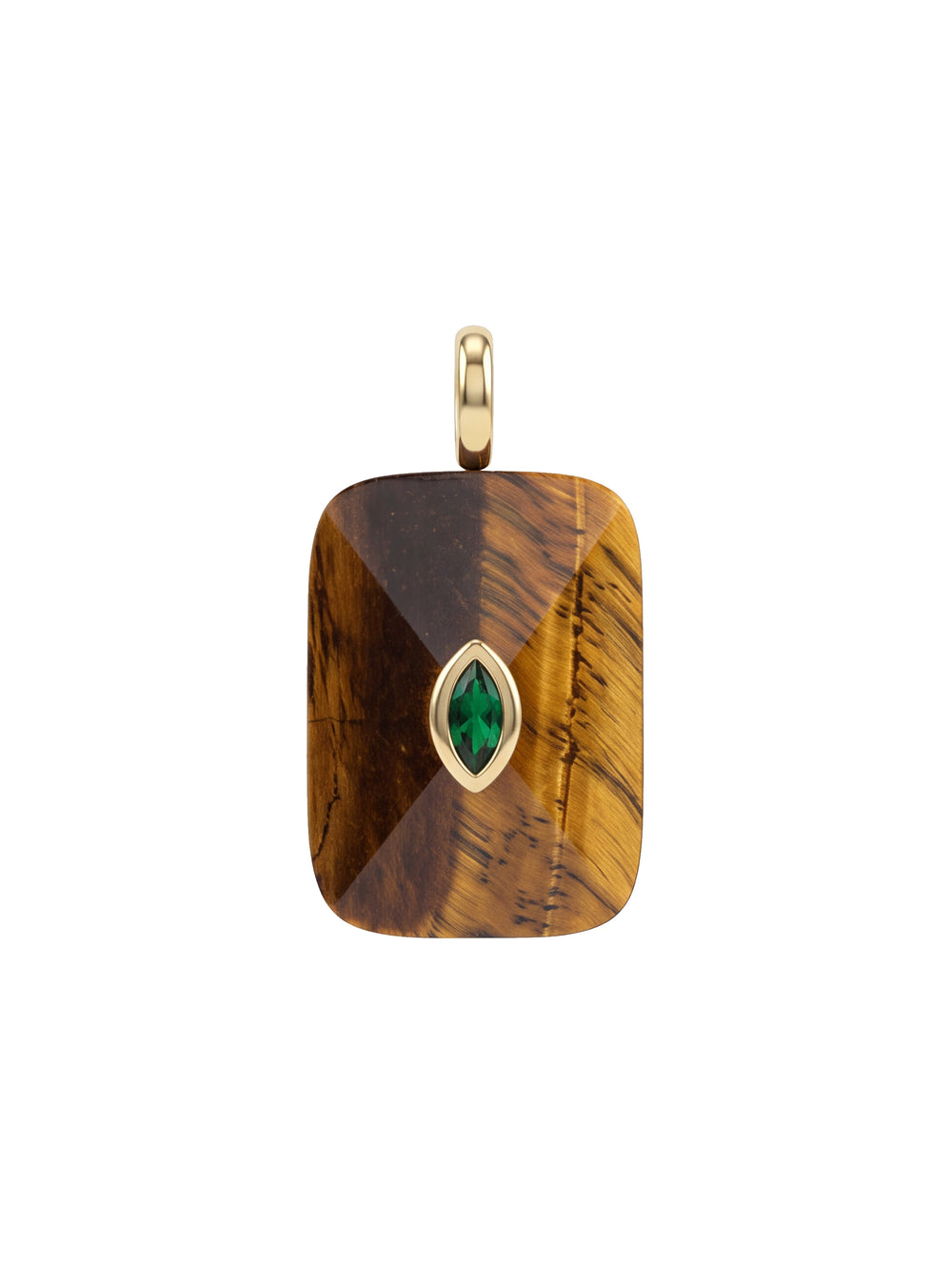Dije Rectangular Con Centro Marquesa