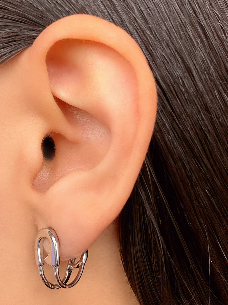 Par Semi Arracada Forma Clip