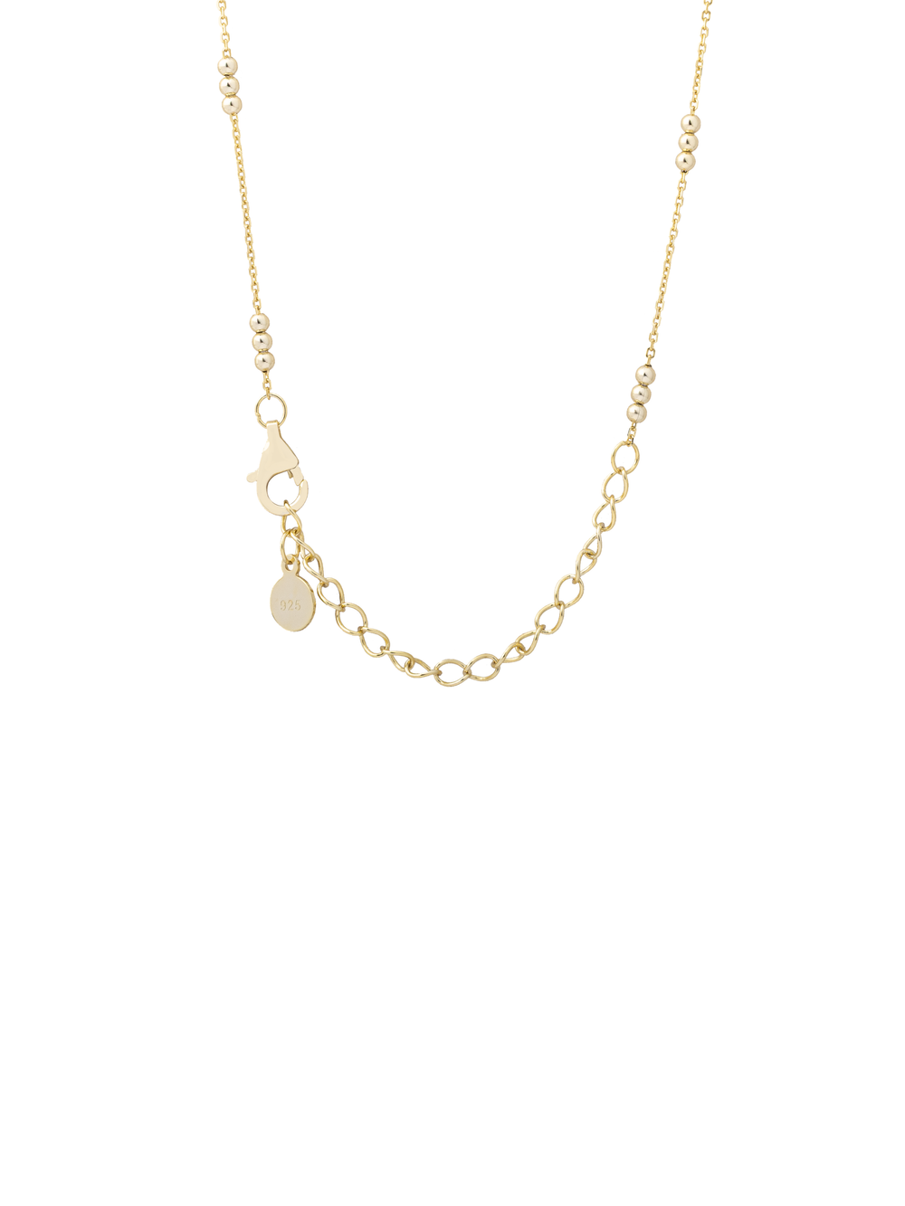 Collar Triple Bolitas Intercaladas