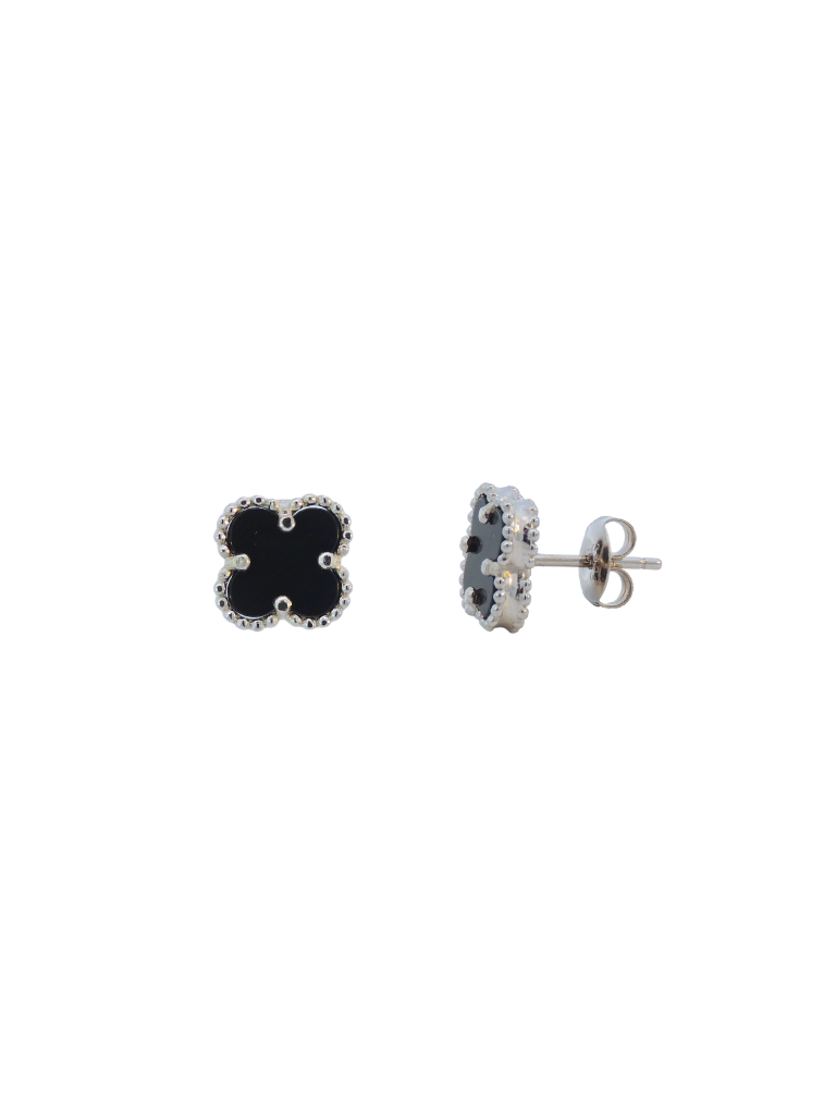 Par Arete Mini Trebol Onix