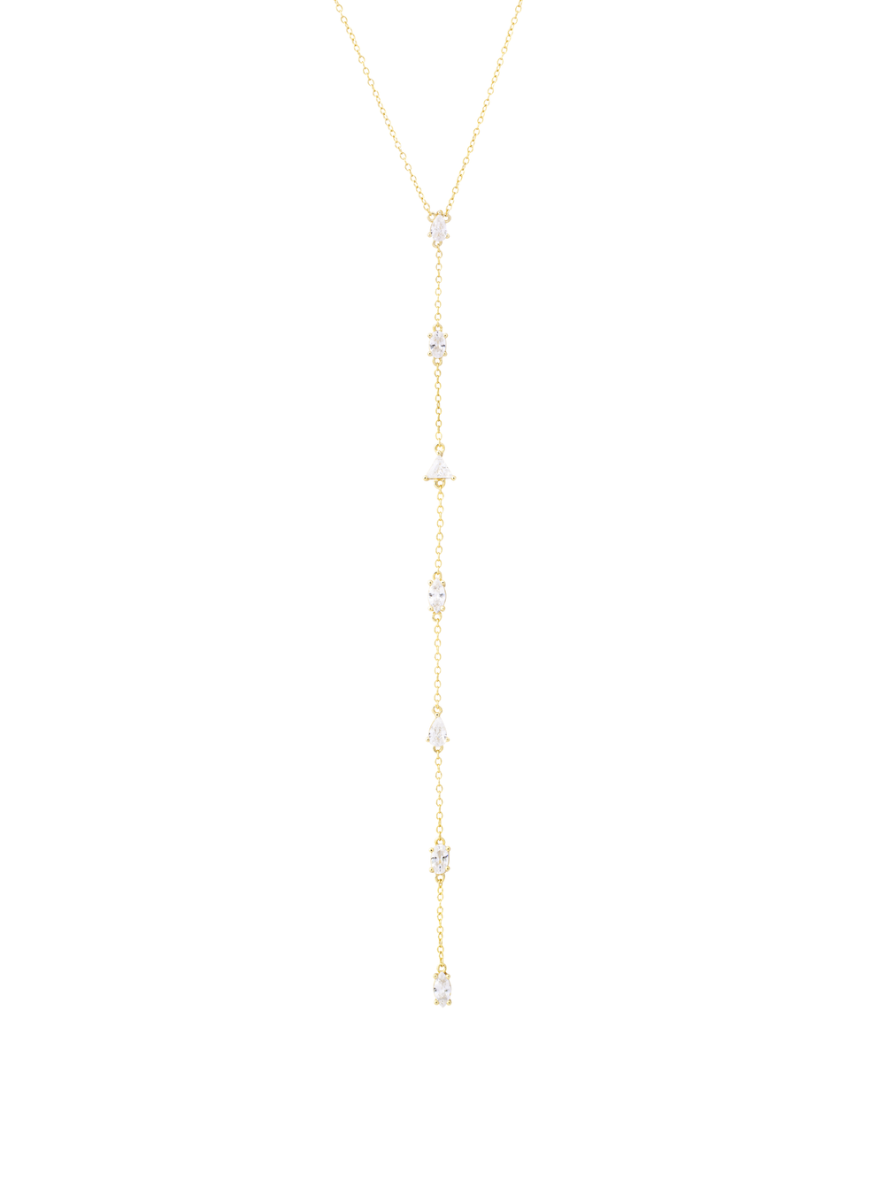 Collar Corbatin Siete Zirconias