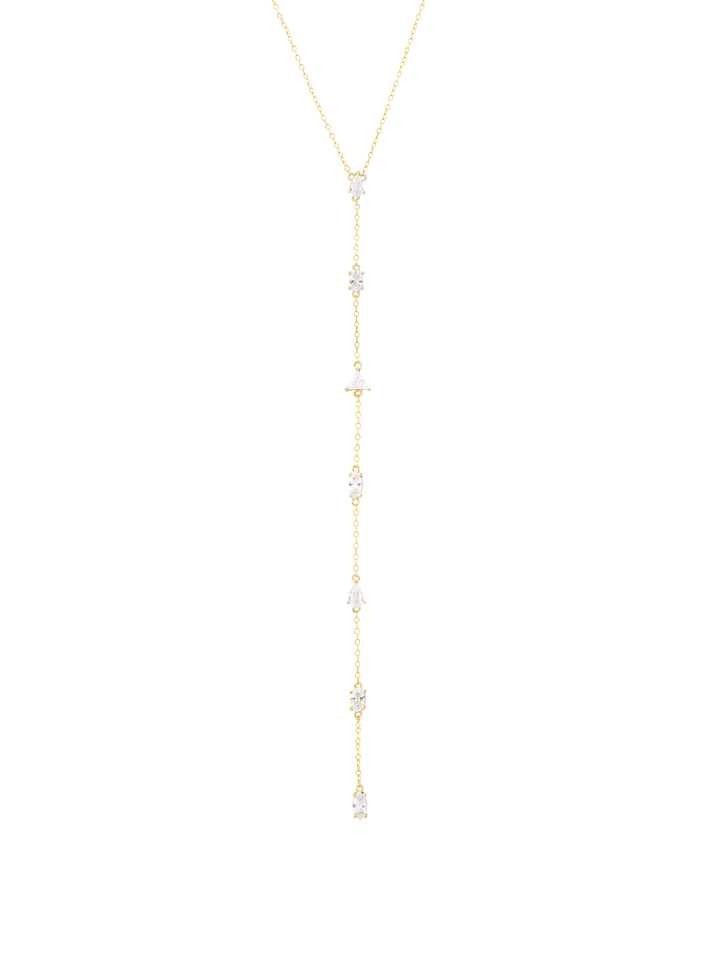 Collar Corbatin Siete Zirconias