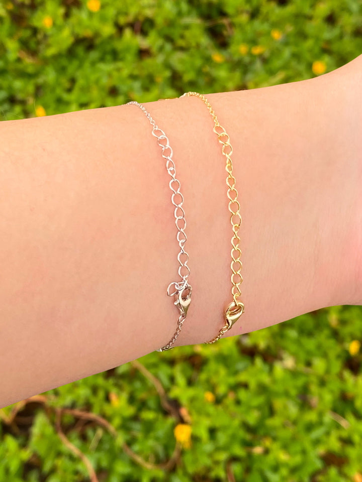 Pulsera Con Cuatro Treboles Zirconias