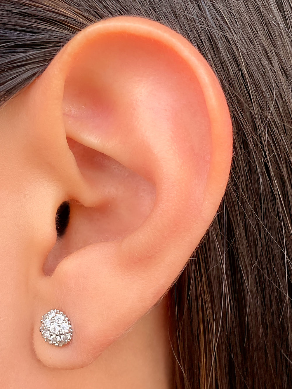 Par Arete Mini Circulo Zirconias