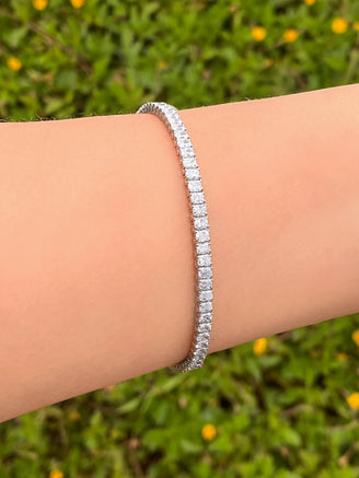 Tennis Bracelet 8 Ct Corte Radiante Diamantes Lab Grown