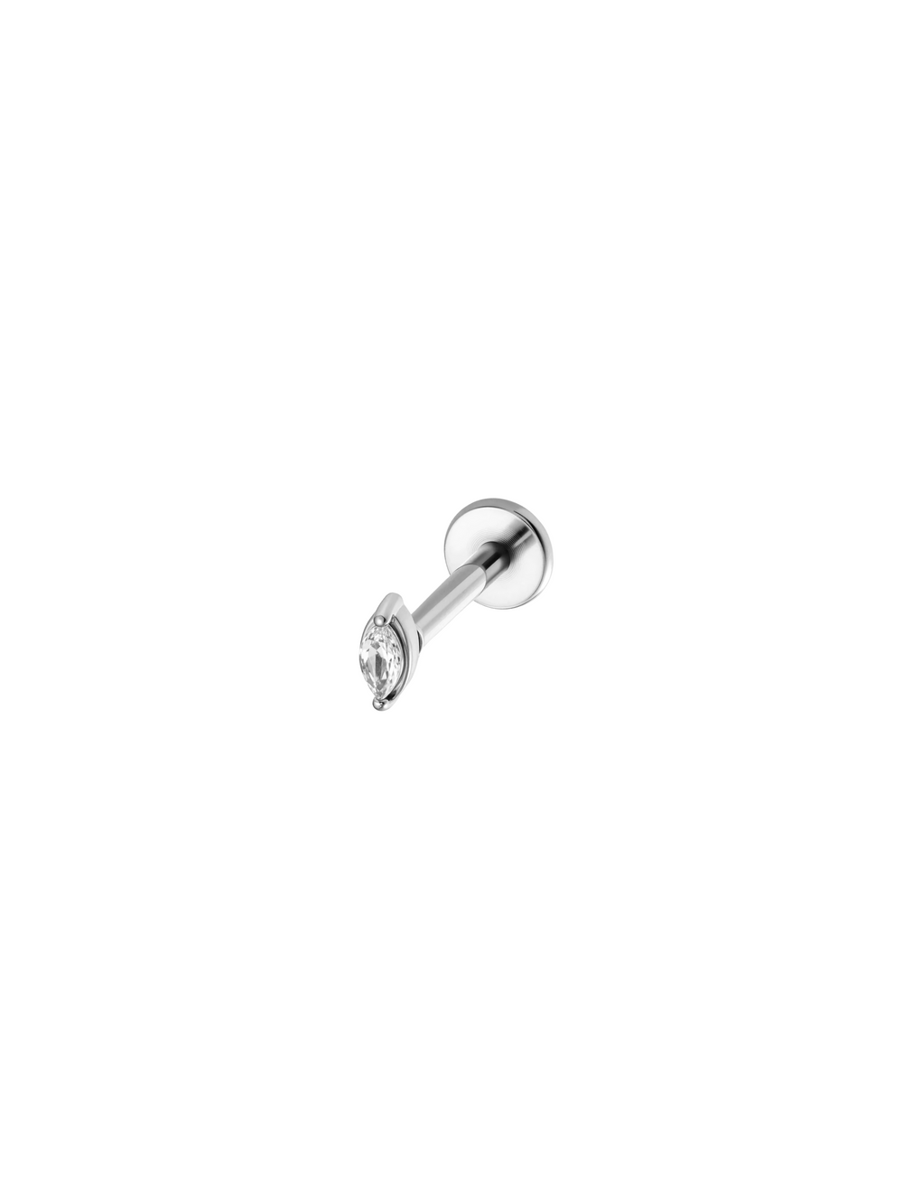 Aretes Zirconia Primera Perforacion Acero Inoxidable