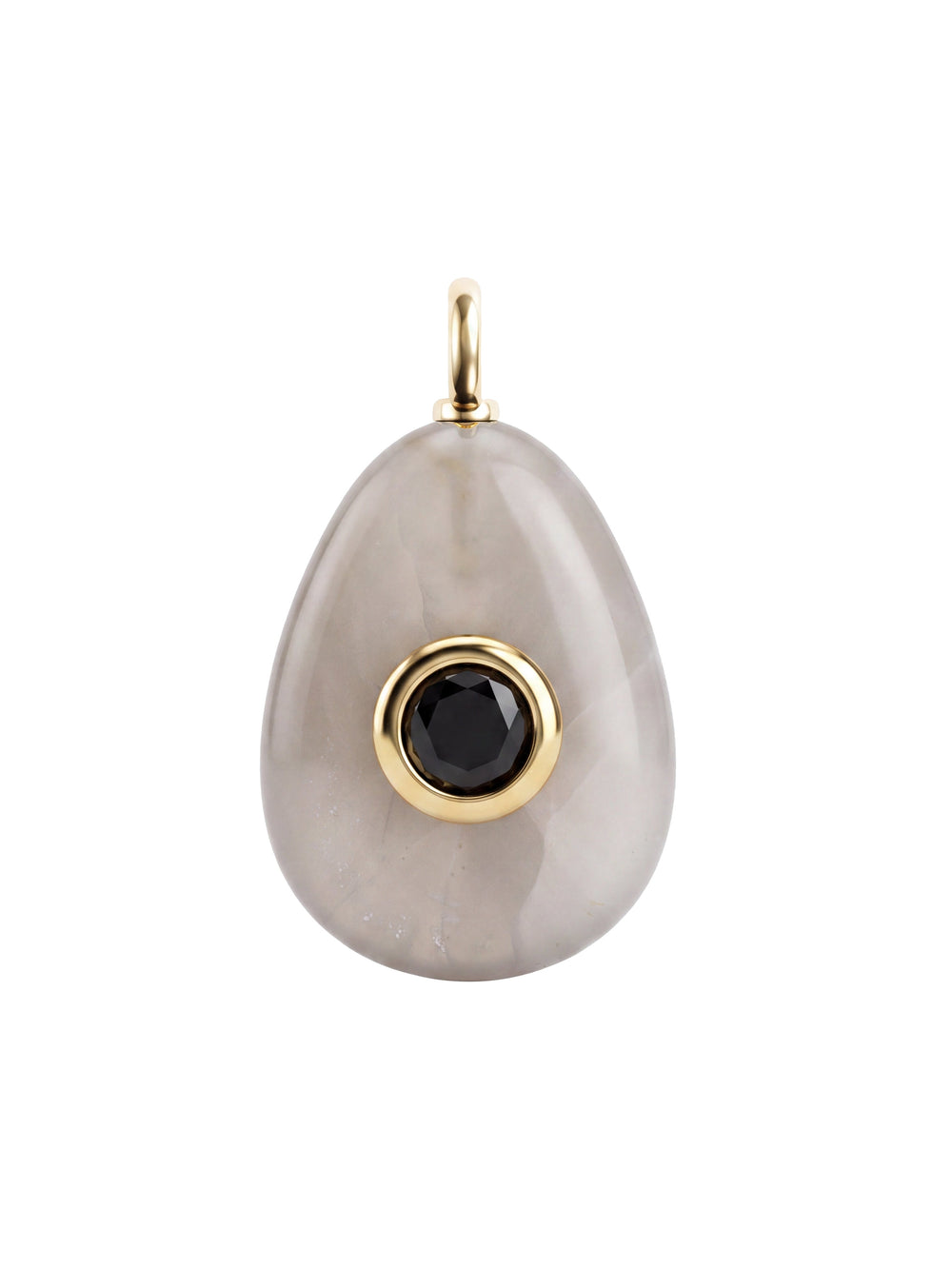 Dije Ovalado Con Centro Zirconia