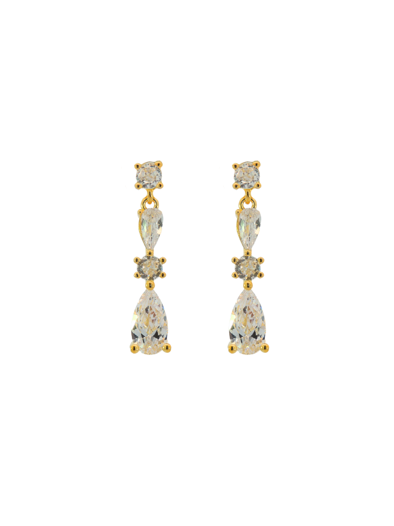 Par Arete Zirconias Redonda y Gota