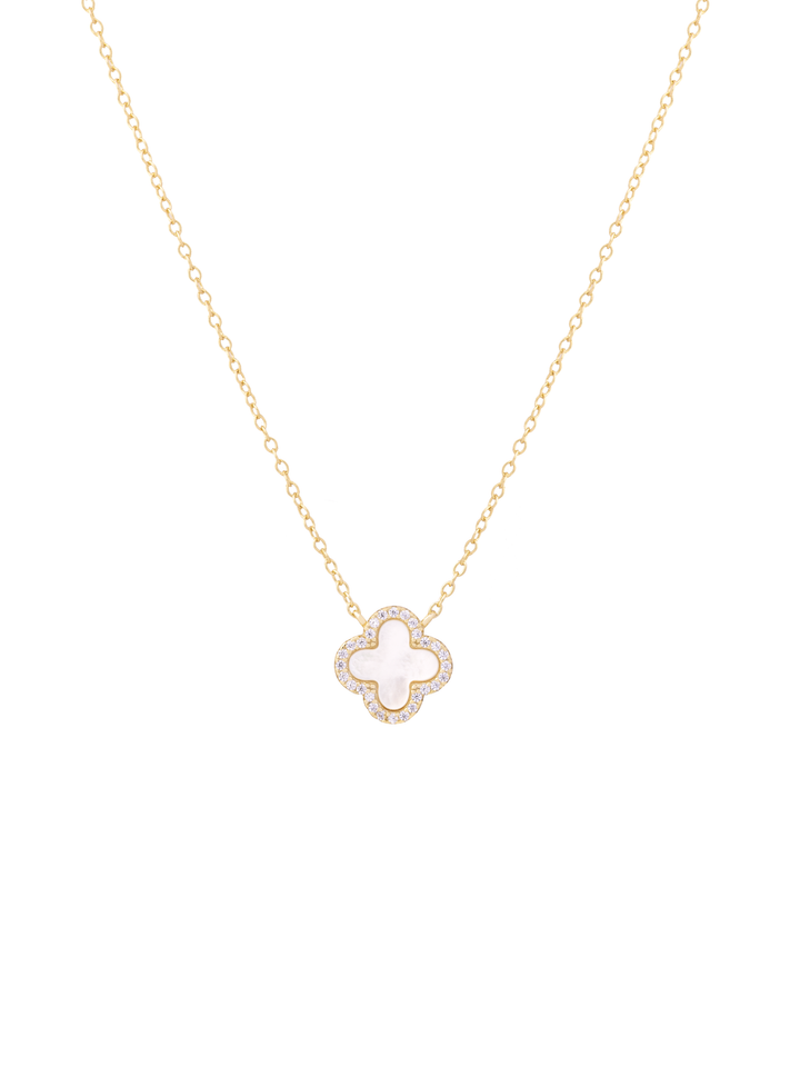Collar Trebol Madre Perla