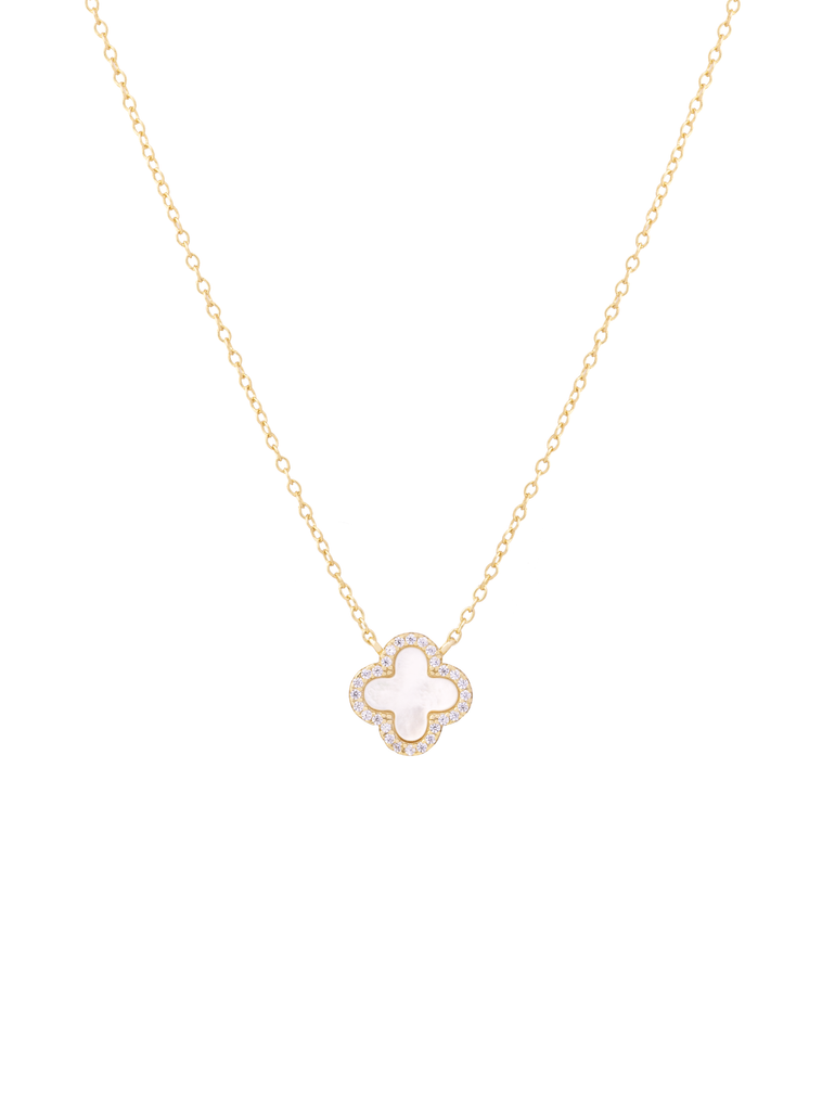 Collar Trebol Madre Perla
