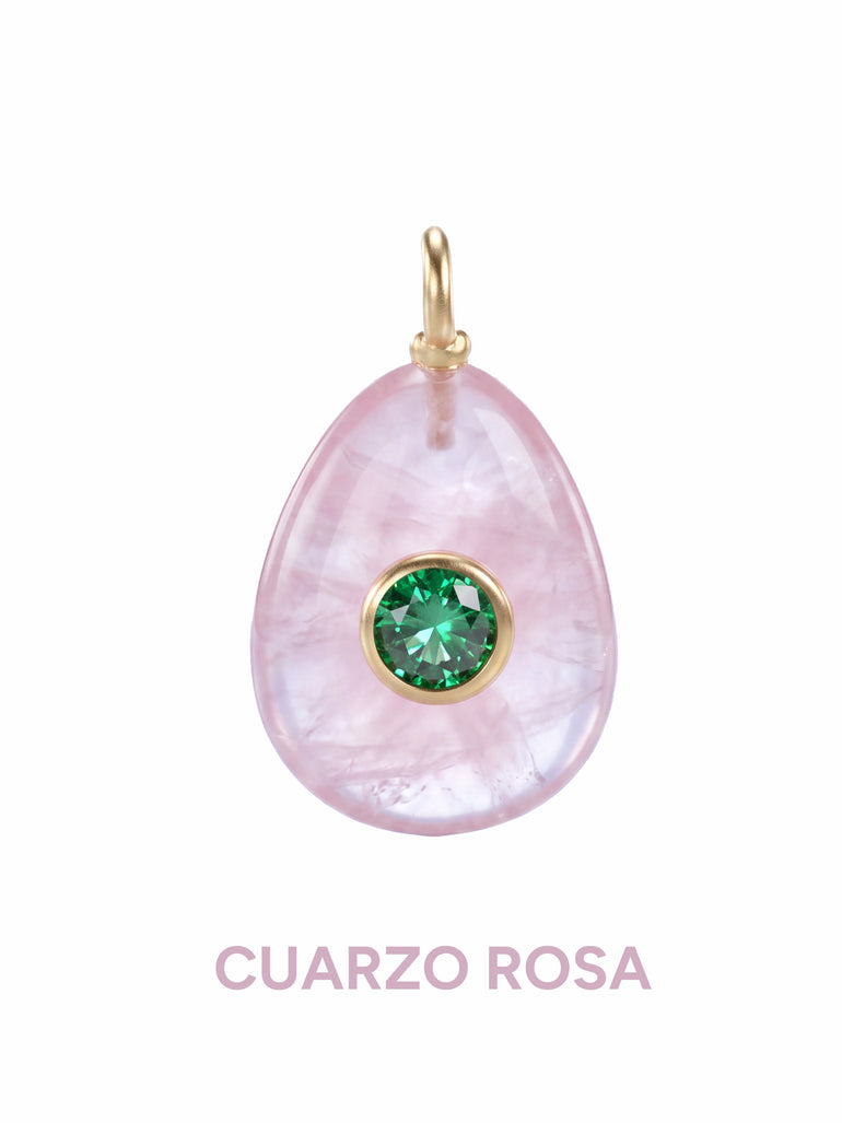 Dije Ovalado Con Centro Zirconia