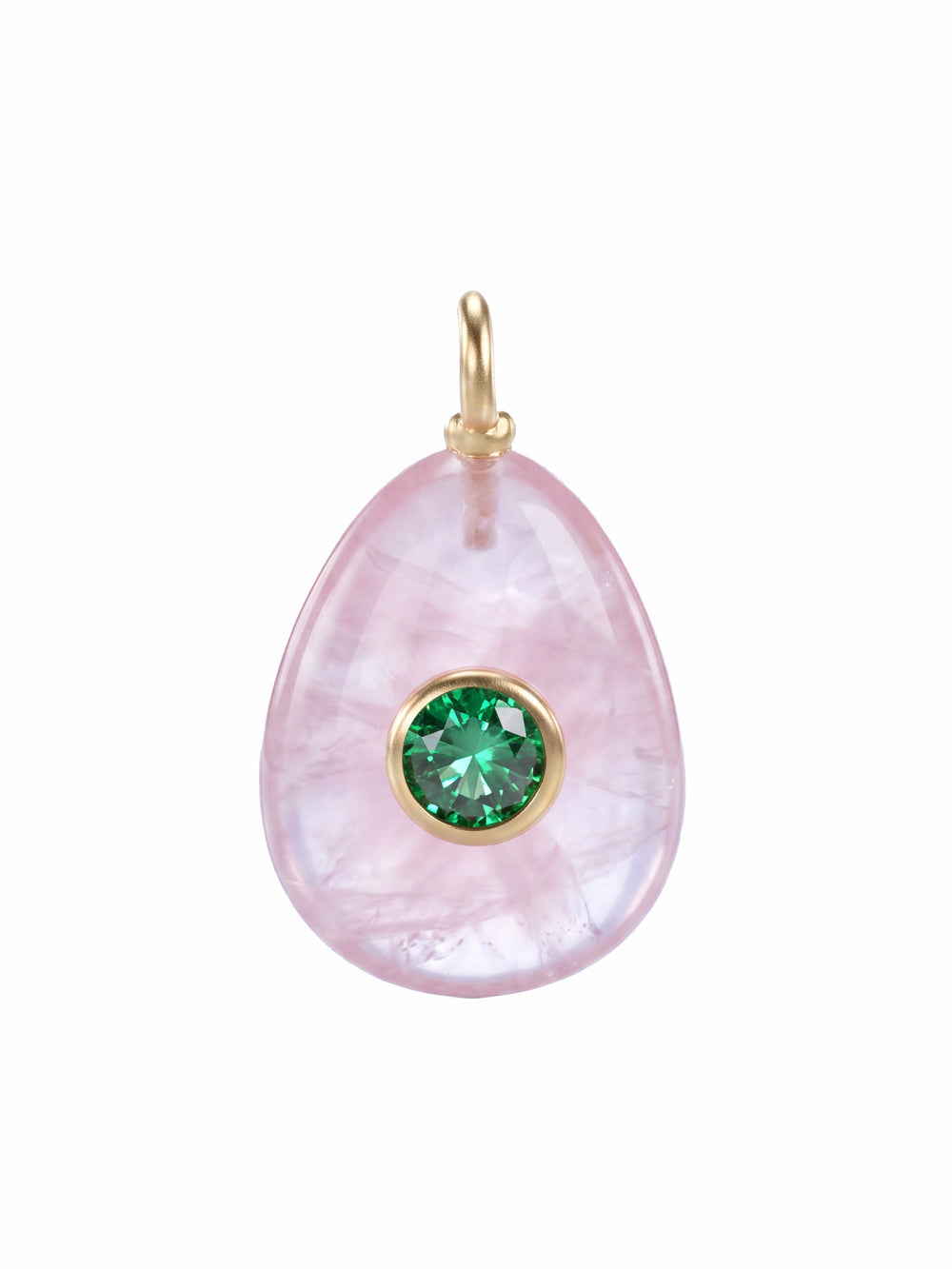 Dije Ovalado Con Centro Zirconia
