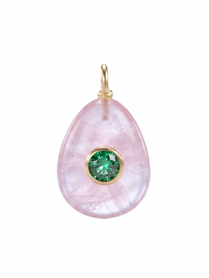 Dije Ovalado Con Centro Zirconia
