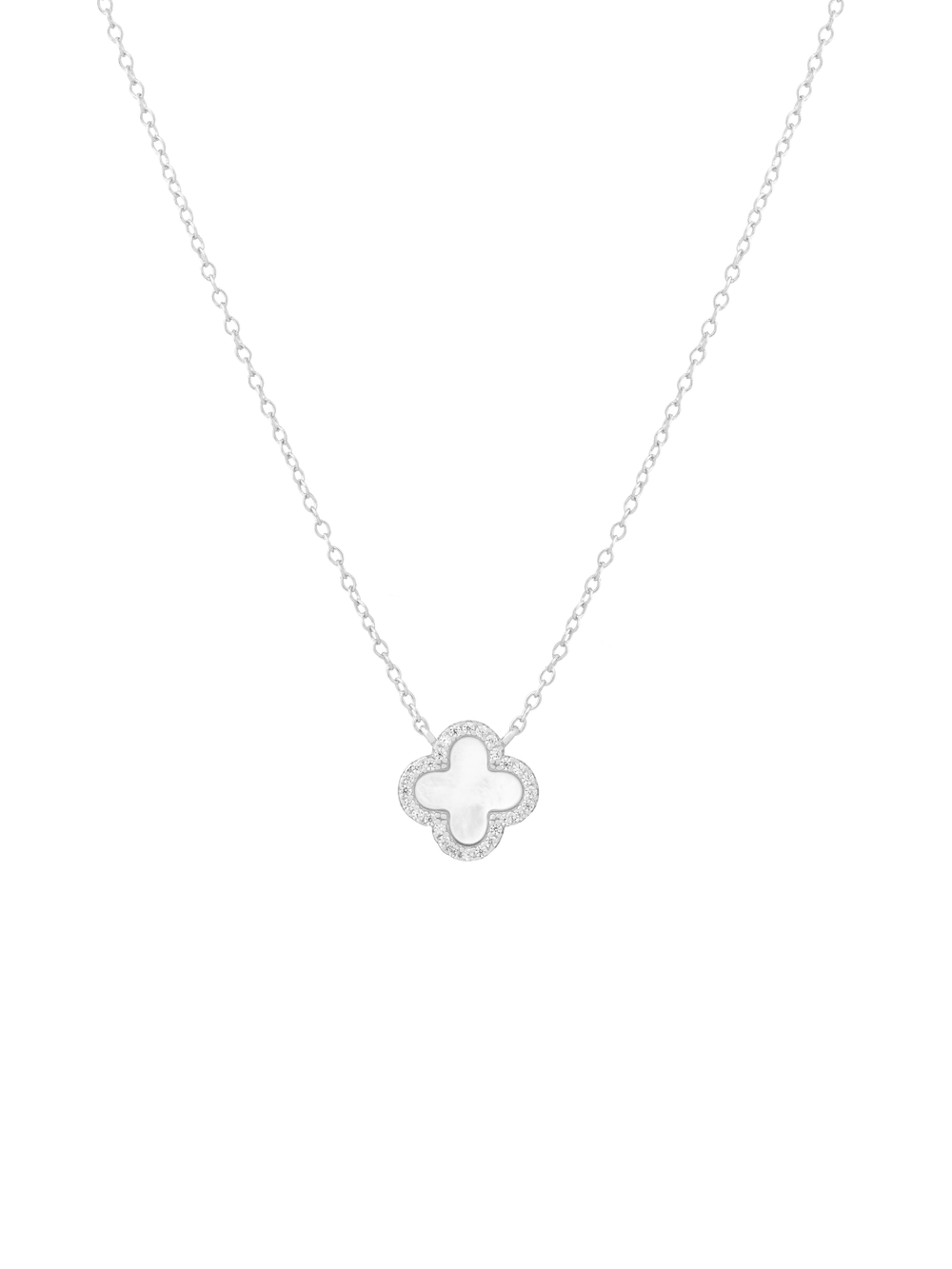 Collar Trebol Madre Perla